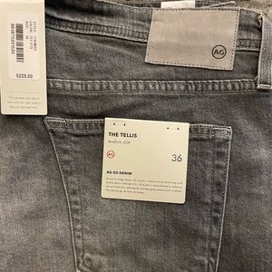 AG JEANS the tellis modern slim grey jeans new
